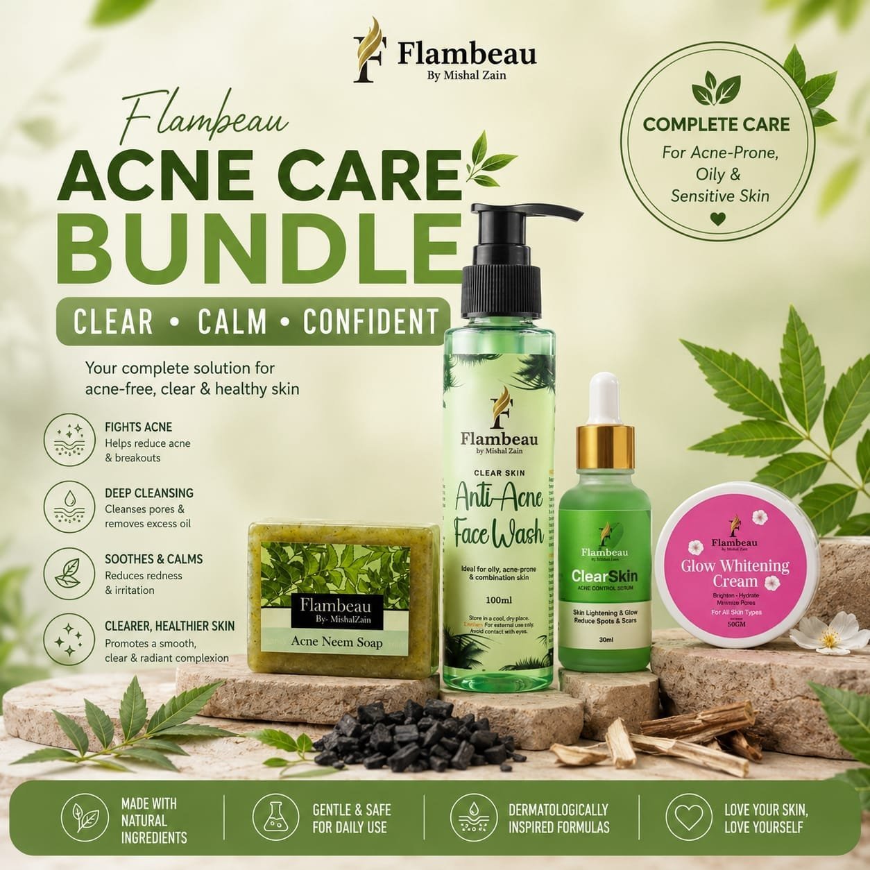 Acne Care Bundle - All in One – Flambeauty