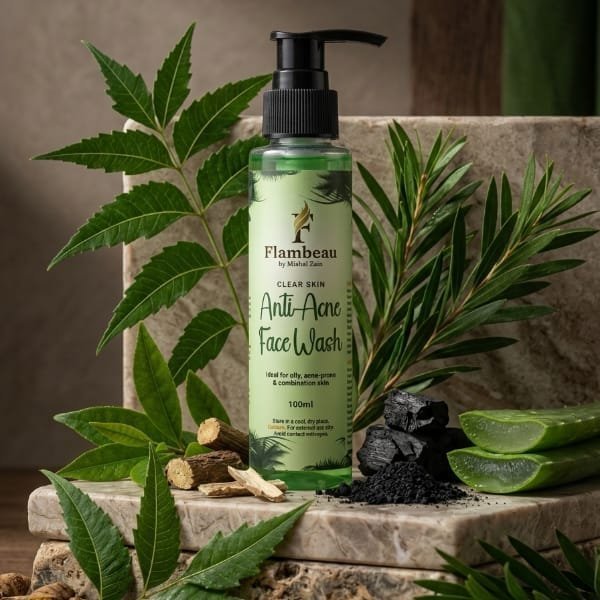 Anti Acne Facewash for Pimples & Oil Control – Deep Cleansing Formula – Flambeauty (image 3)