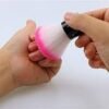 Pink 1 Pc Nail Brush Skin-friendly Exquisite Long Handle Practical Nail Art Brush for Home – Flambeauty (image 4)